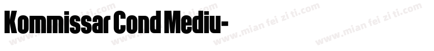 Kommissar Cond Mediu字体转换